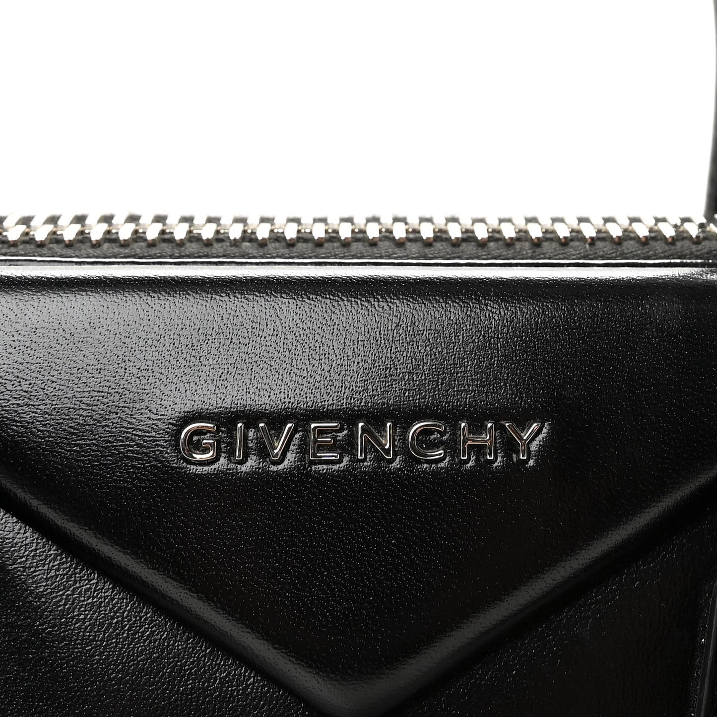 Shiny Lord Calfskin Small Antigona Black