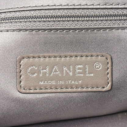 Chanel Tweed Lambskin Drawstring Tweedy Tote Black 6 of 10