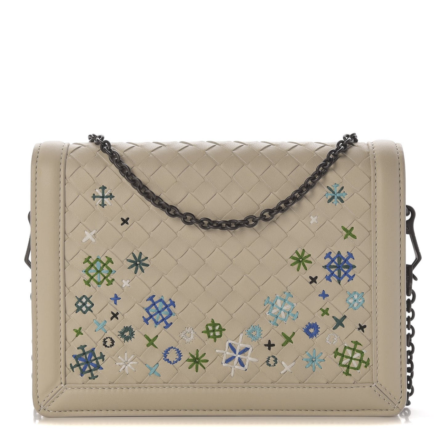 Nappa Intrecciato Meadow Flower Mini Montebello Mist