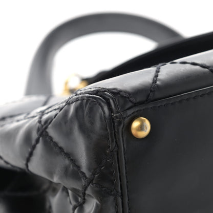 Chanel Calfskin Stitch Surpique Tote Black 12 of 22