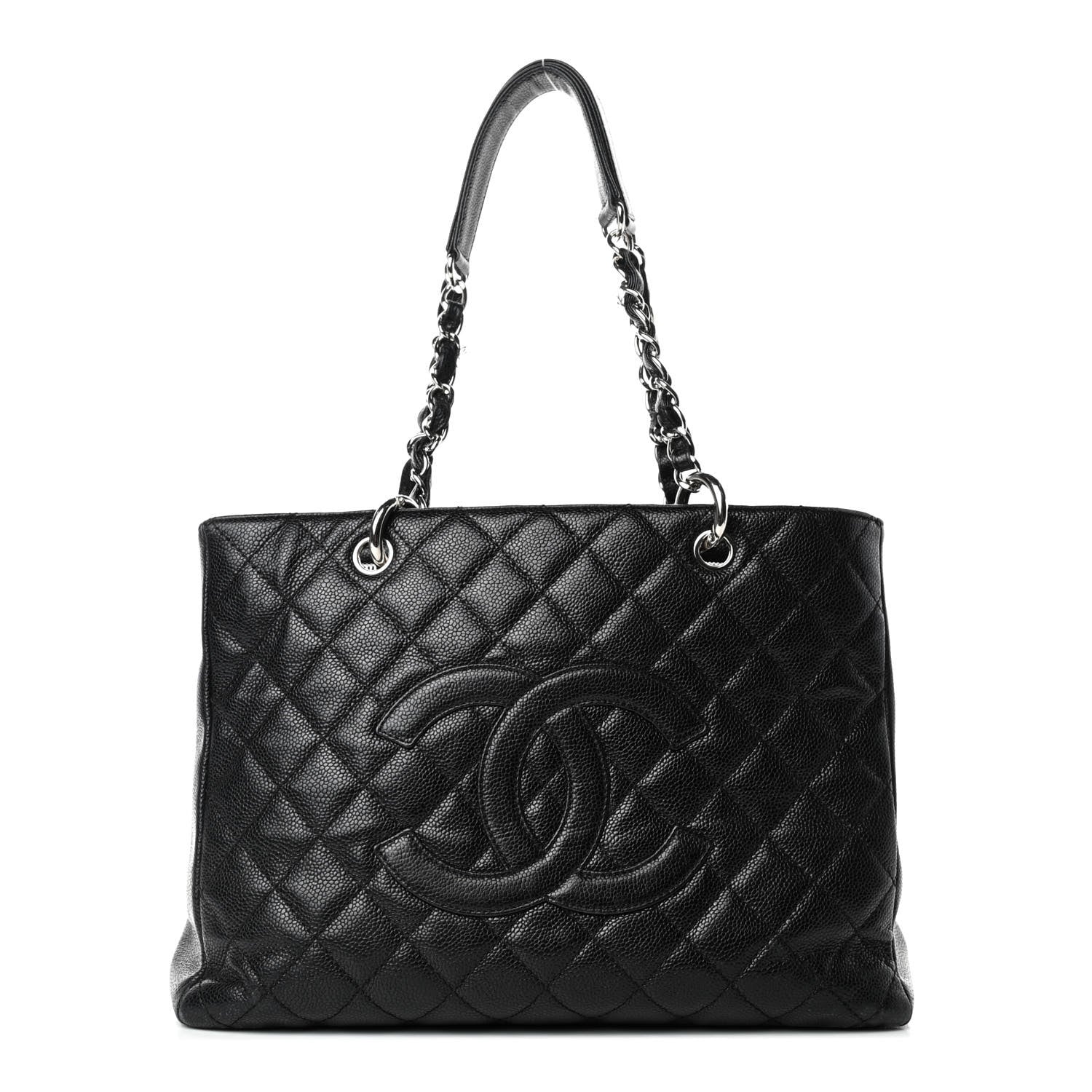 Chanel Caviar Quilted Grand Shopping Tote GST Black 2 of 21