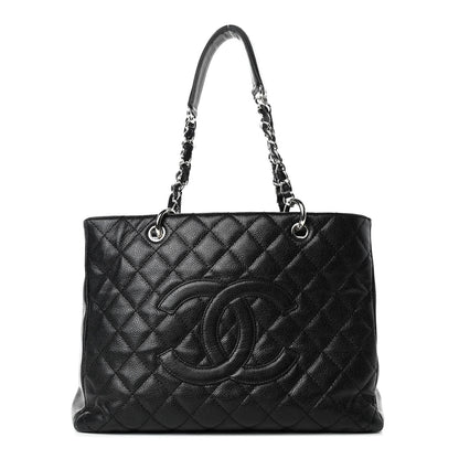 Chanel Caviar Quilted Grand Shopping Tote GST Black 2 of 21