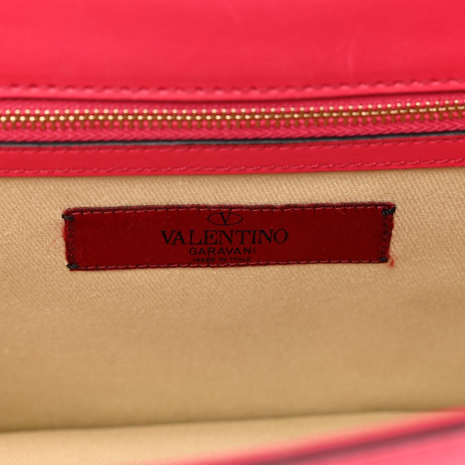 Valentino Garavani Vitello Medium Glam Lock Rockstud Flap Deep Rose 6 of 10