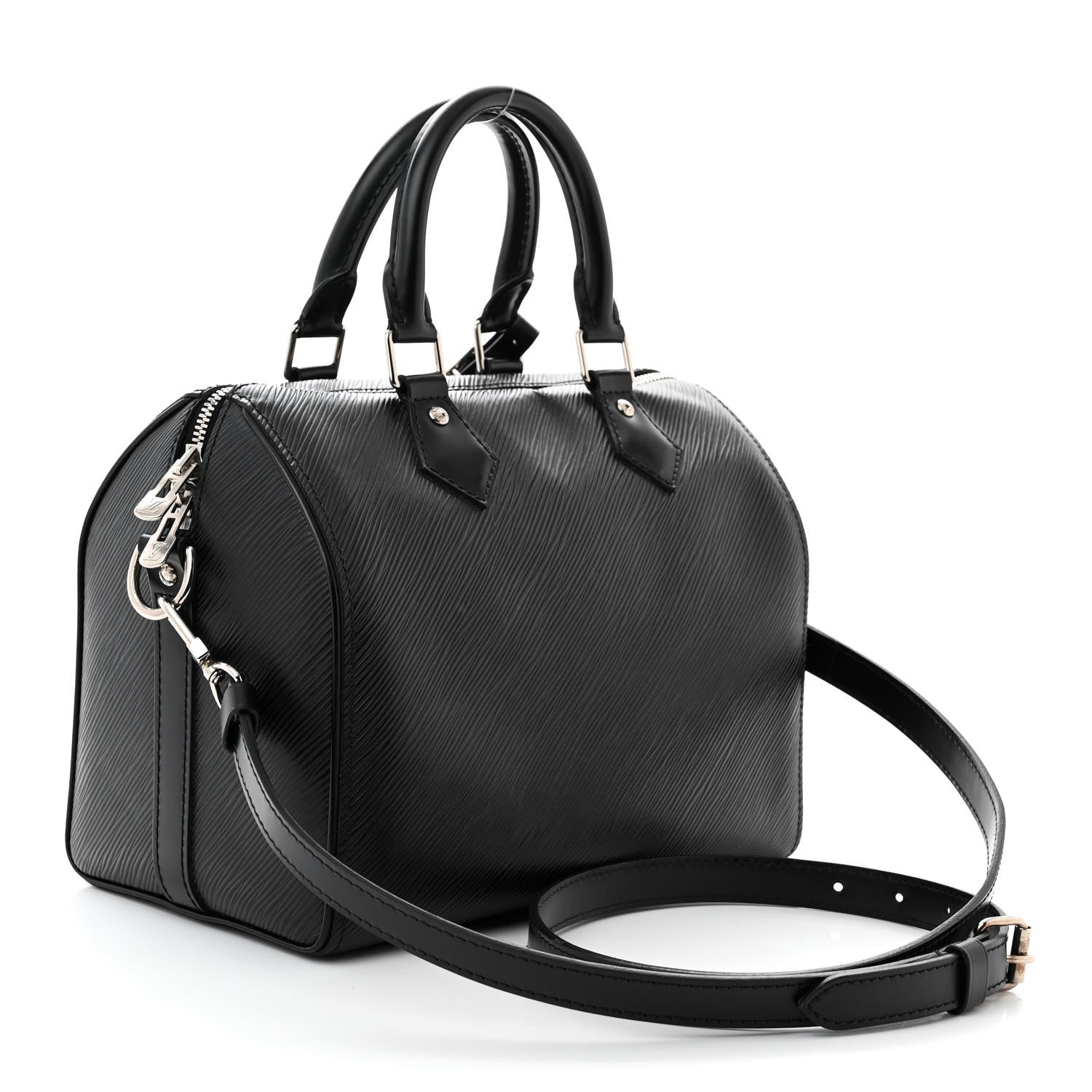 Louis Vuitton Epi Speedy Bandouliere 25 Black 3 of 10