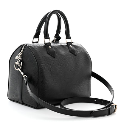 Louis Vuitton Epi Speedy Bandouliere 25 Black 3 of 10