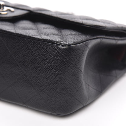 Chanel Caviar Quilted Jumbo Double Flap Black 9 of 11