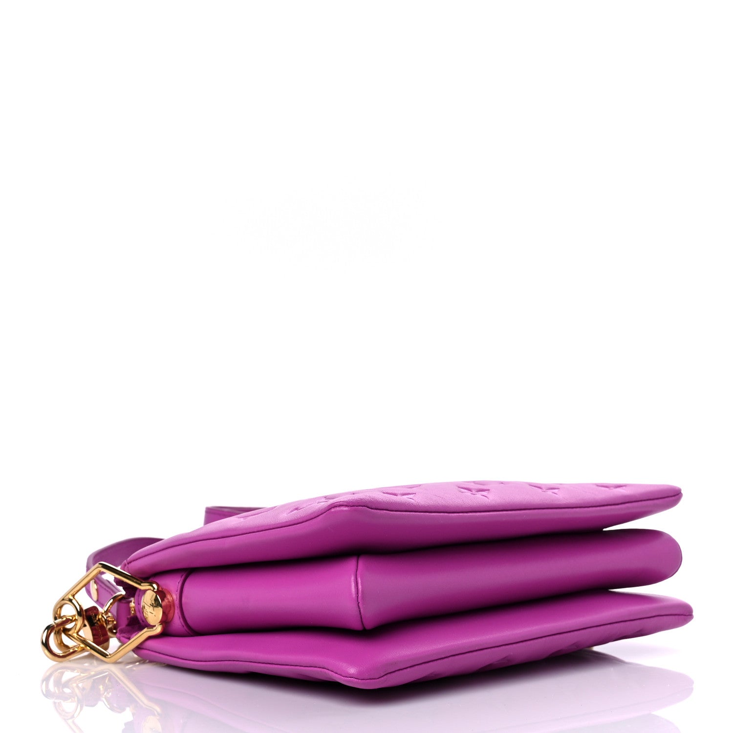 Louis Vuitton Lambskin Embossed Monogram Coussin BB Orchid 5 of 11