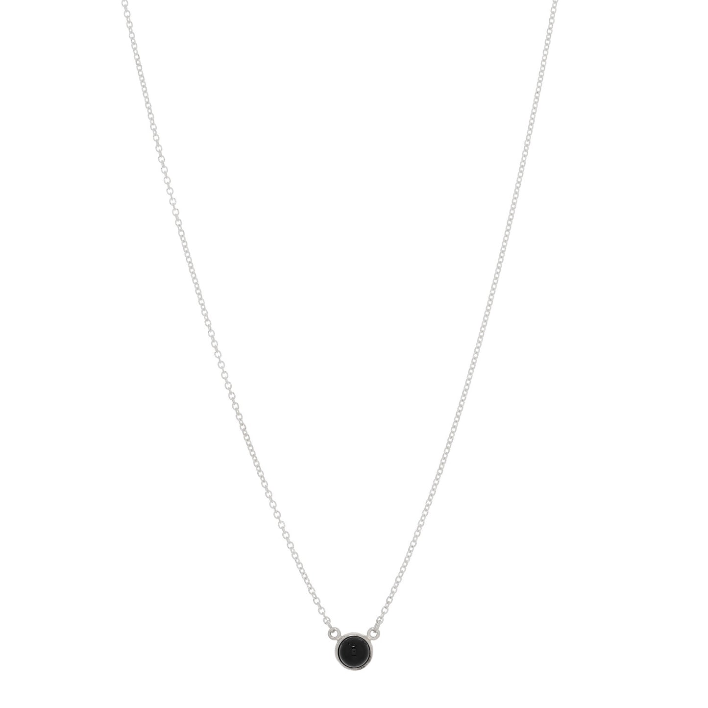 Sterling Silver Black Jade Elsa Peretti Color By The Yard Necklace