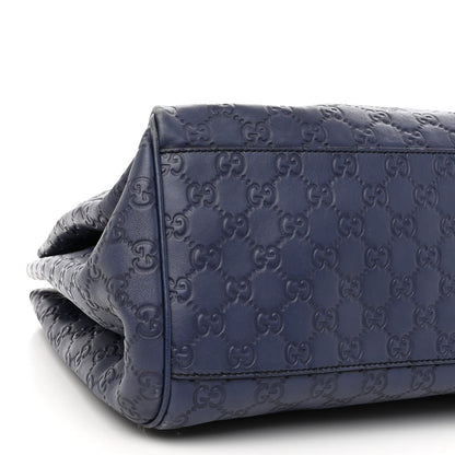 Gucci Guccissima Medium Emily Shoulder Bag Blue 9 of 14