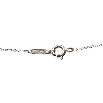 Tiffany Sterling Silver Diamond Small Daisy Key Pendant Necklace 4 of 6