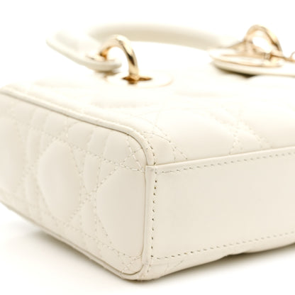 Christian Dior Lambskin Cannage Small Lady D-Joy Latte 9 of 10