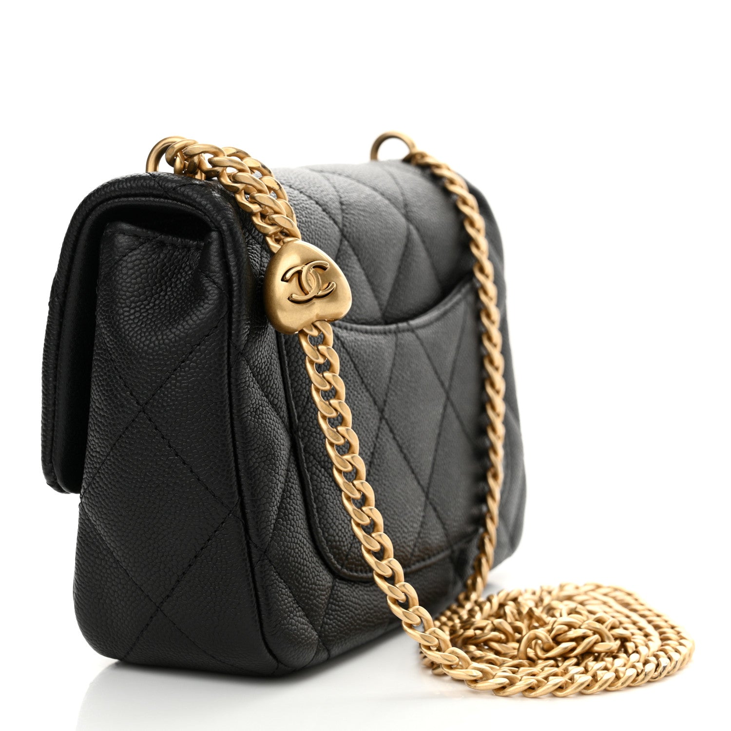 Chanel Caviar Quilted Mini Sweetheart Flap Black 3 of 11