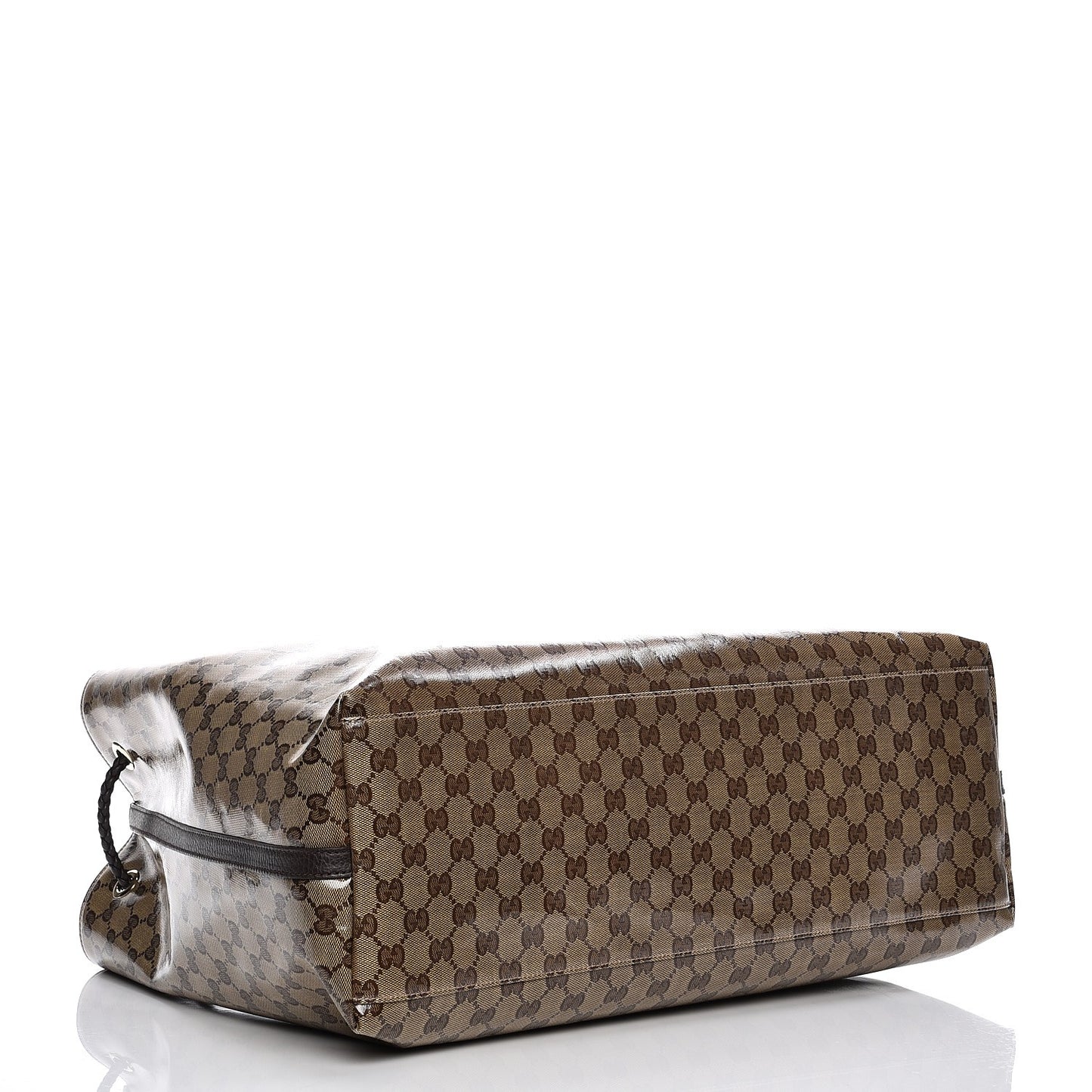 Crystal Monogram Gifford Shopping Tote Brown