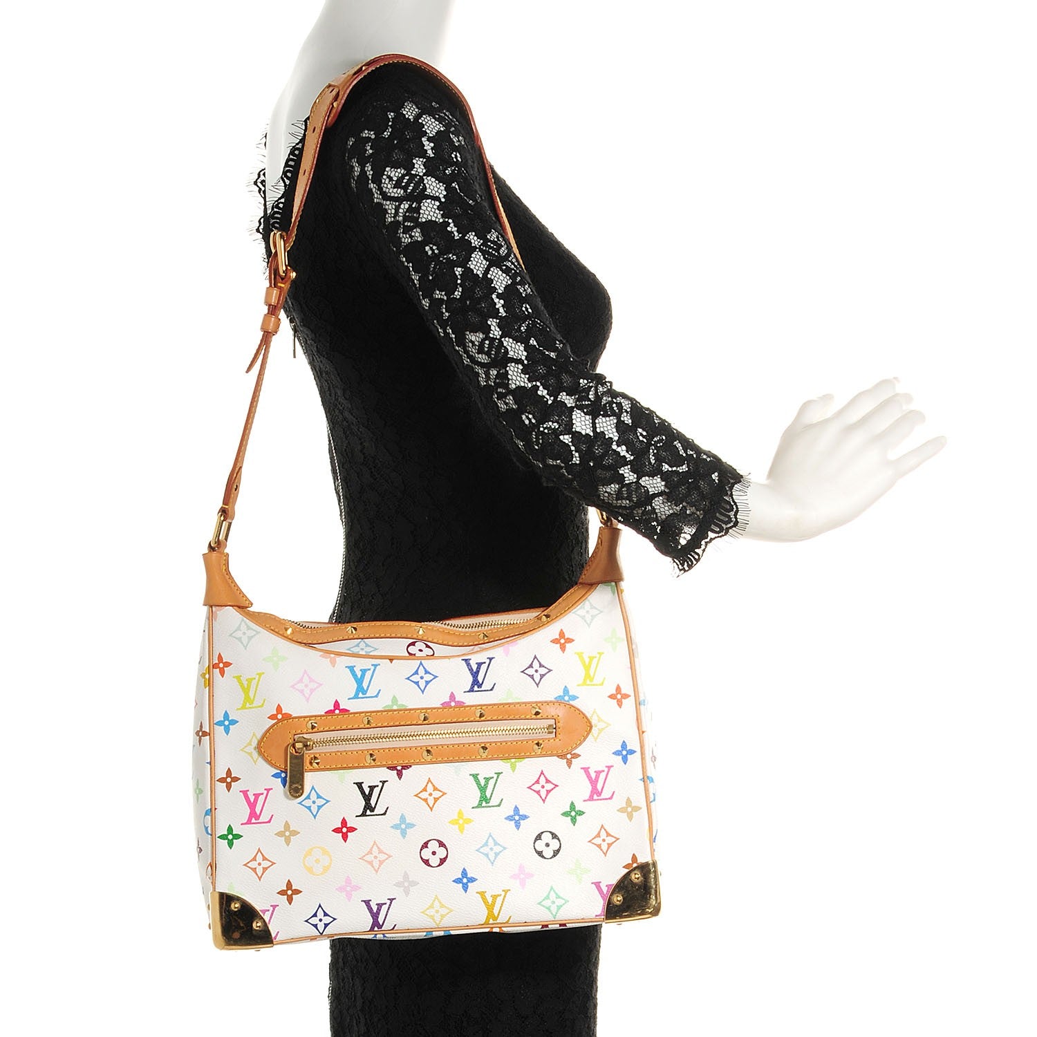Louis Vuitton Monogram Multicolor Boulogne White 2 of 6