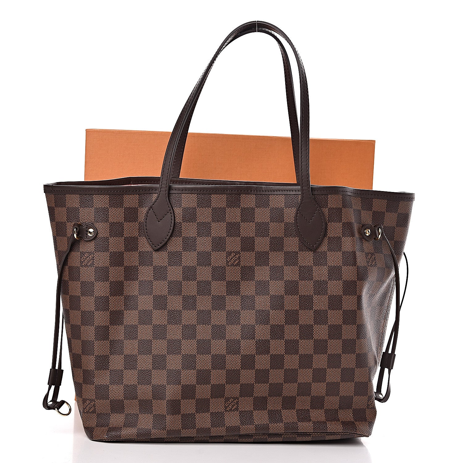 Louis Vuitton Damier Ebene Neo Neverfull MM Rose Ballerine 12 of 12