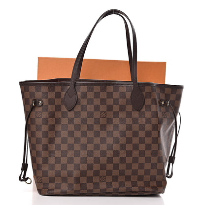 Louis Vuitton Damier Ebene Neo Neverfull MM Rose Ballerine 12 of 12