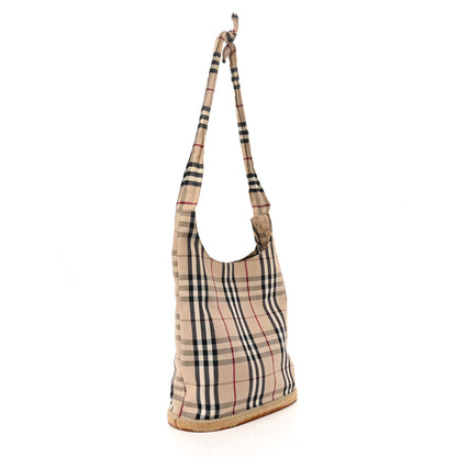 Burberry House Check Espadrille Bucket Bag Beige 3 of 13
