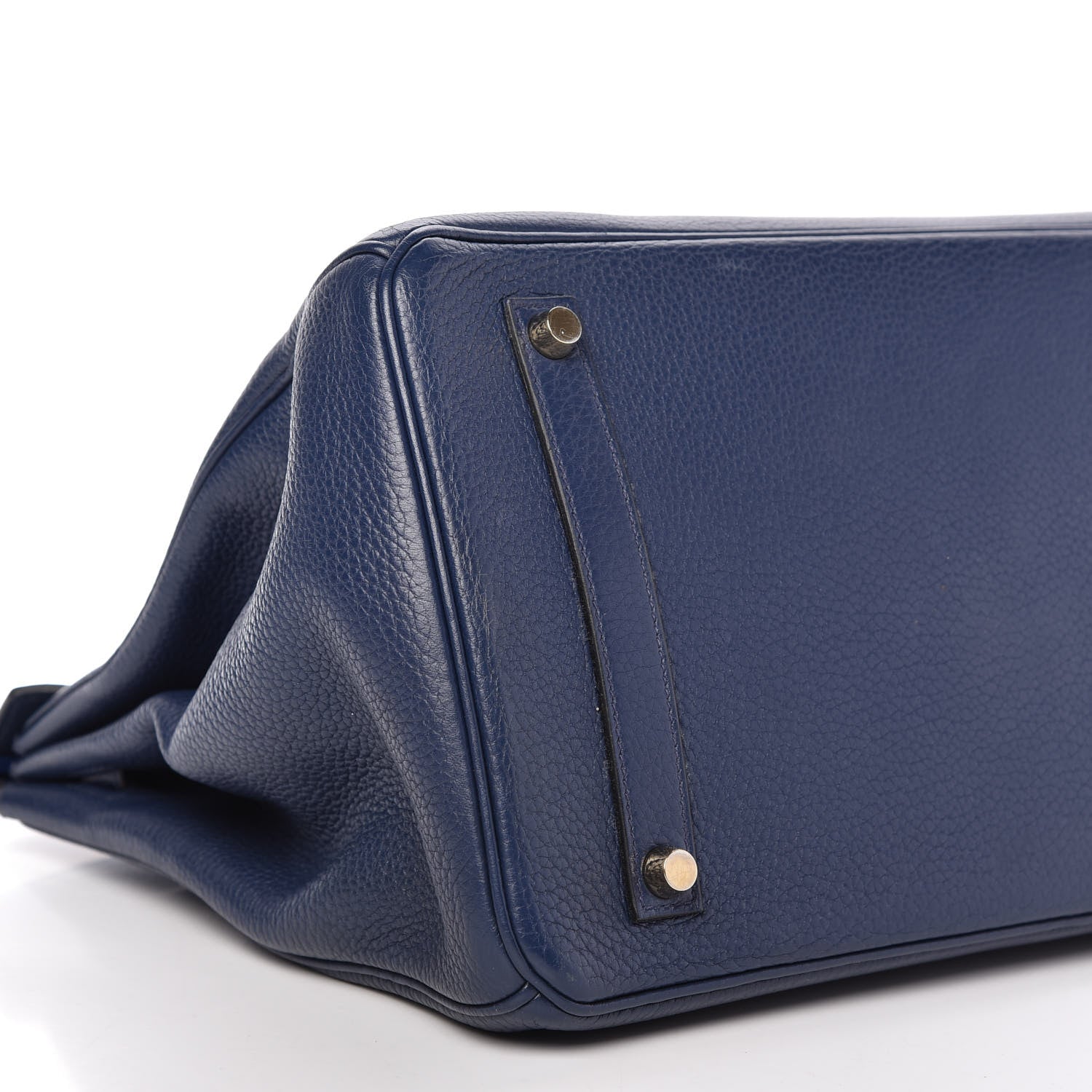 Hermes Taurillon Clemence Birkin 35 Bleu Saphir 6 of 9