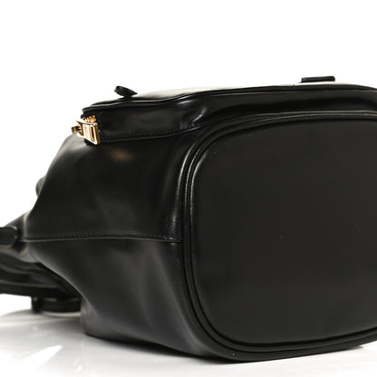 Prada Light Calfskin Saffiano Mini Bucket Crossbody Bag Black 8 of 11