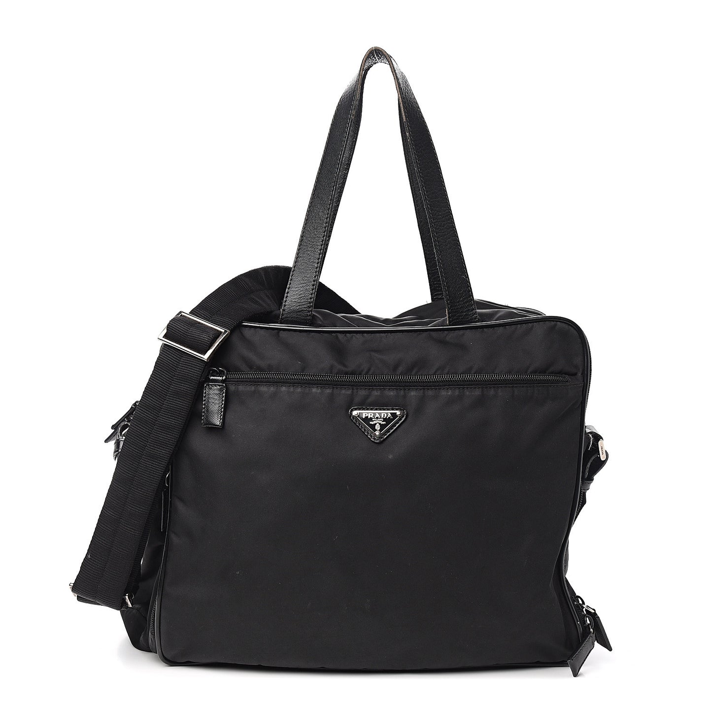 Tessuto Nylon Vela Diaper Bag Black