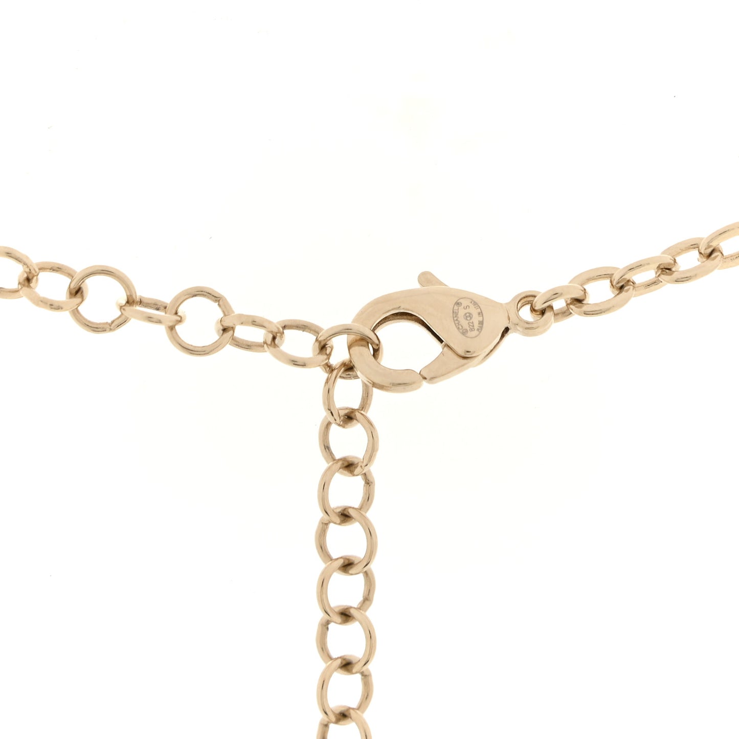Crystal Pearl CC Long Pendant Necklace Gold
