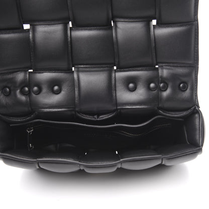 Bottega Veneta Lambskin Maxi Intreccio Padded Chain Cassette Crossbody Bag Black 5 of 8