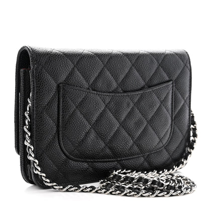 Chanel Caviar Quilted Wallet on Chain WOC Black 3 of 13