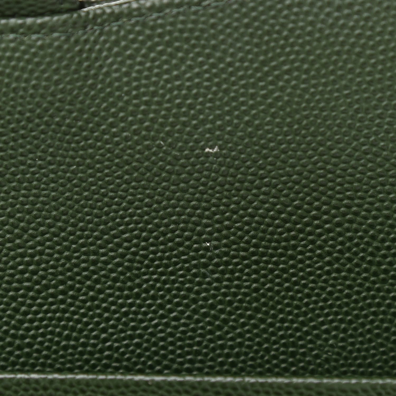 Chanel Caviar Quilted Jumbo Double Flap Dark Green 10 of 15