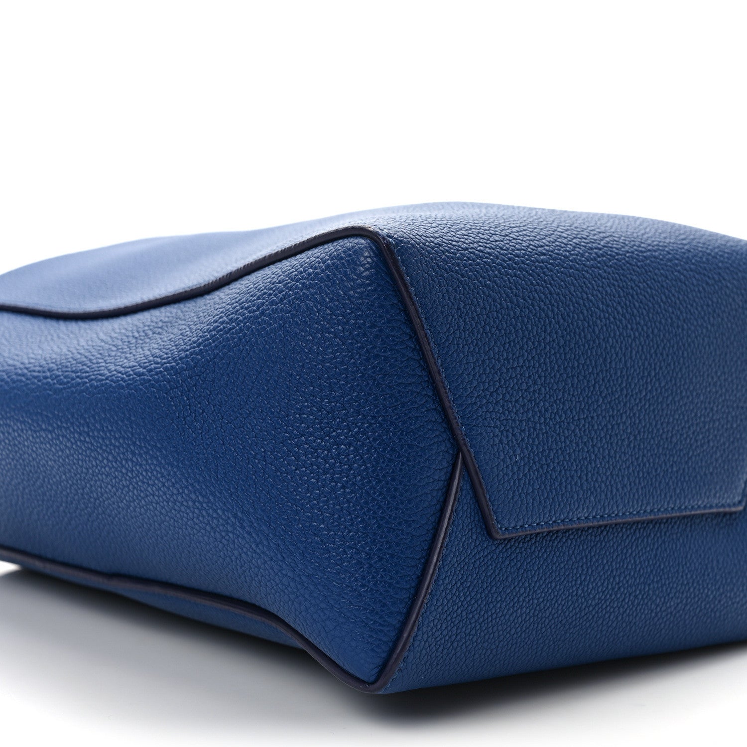 Celine Soft Grained Calfskin Small Sangle Bucket Bag Blue 7 of 11