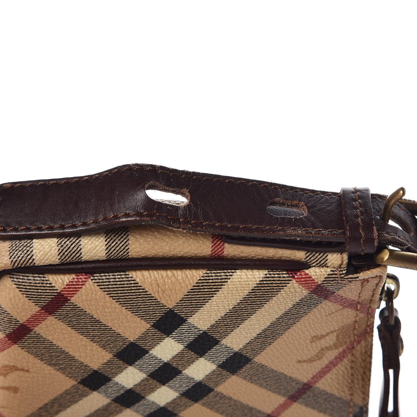 Haymarket Check Pochette Chocolate