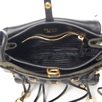 Prada Nylon Calf Quilted Corsaire Bag Militare Black 4 of 8