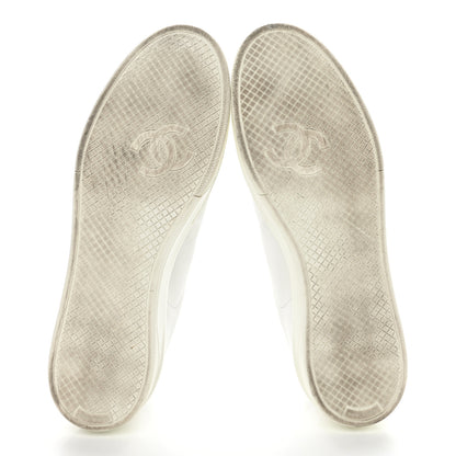 Chanel Calfskin CC Womens Sneakers 41.5 White 5 of 9