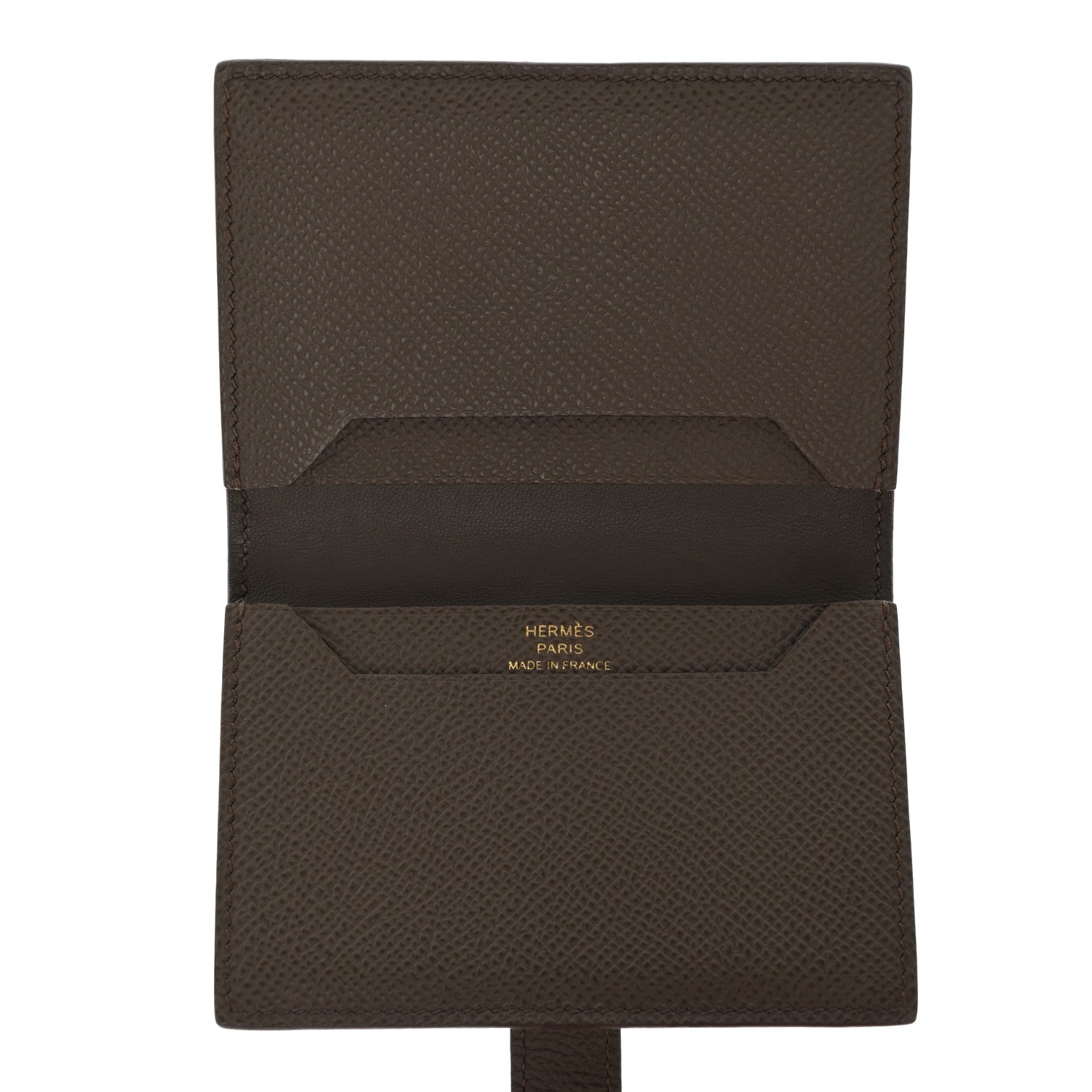 Hermes Epsom Bearn Card Holder Wallet Etain 5 of 7