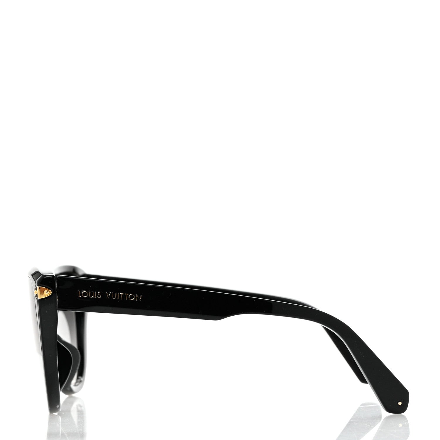 Louis Vuitton Acetate Blue Velvet Sunglasses Z1293E Black 3 of 7