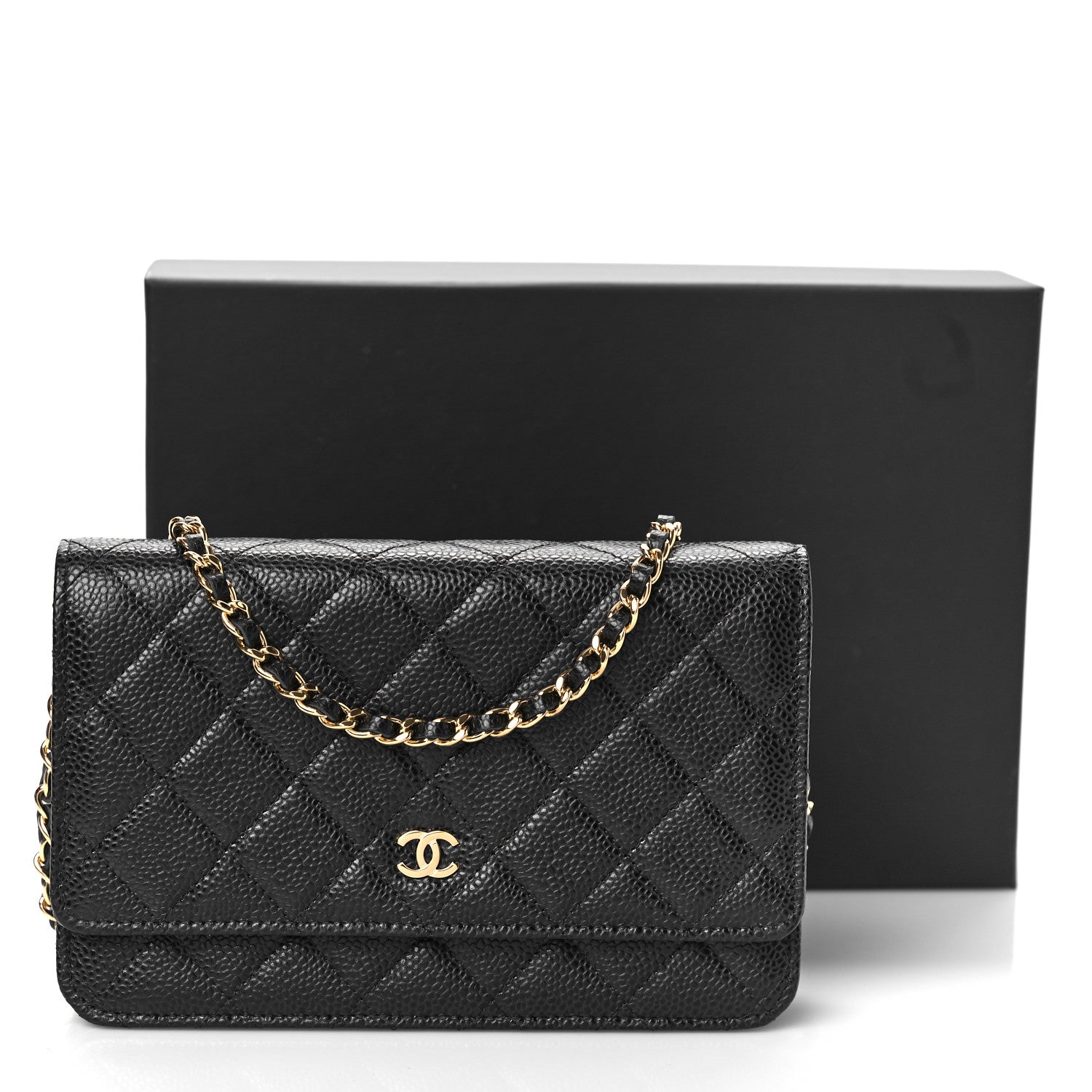 Chanel Caviar Quilted Wallet On Chain WOC Black 11 of 11