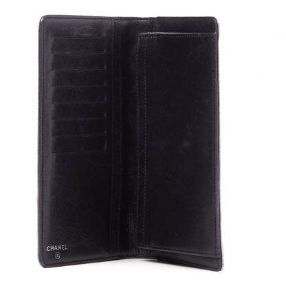 Chanel Metallic Lambskin Precious Symbols Yen Wallet Silver 6 of 8