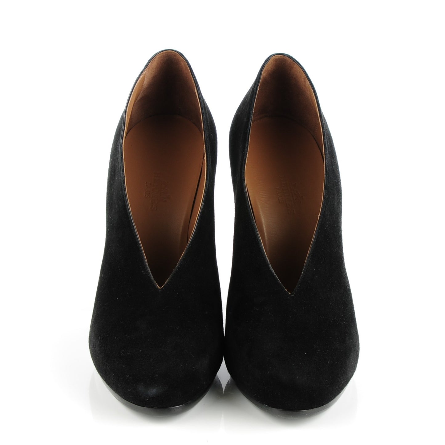 Goatskin Suede Florida Pumps 38 Black