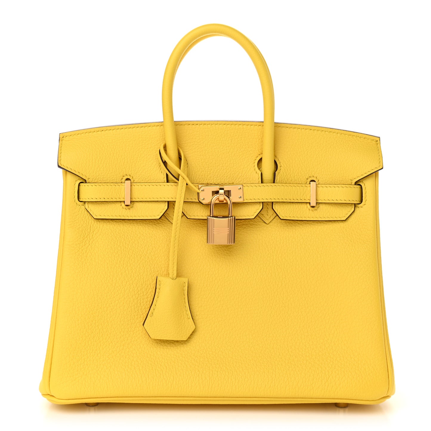 Taurillon Novillo Birkin 25 Jaune De Naples