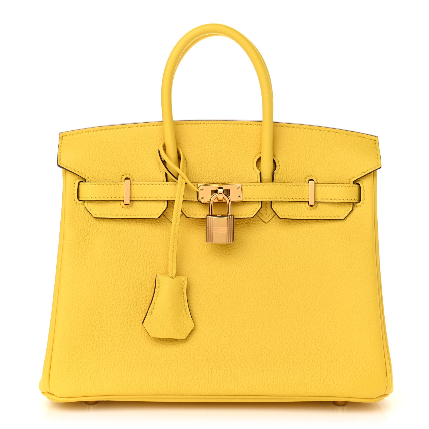Hermes Taurillon Novillo Birkin 25 Jaune De Naples 1 of 11