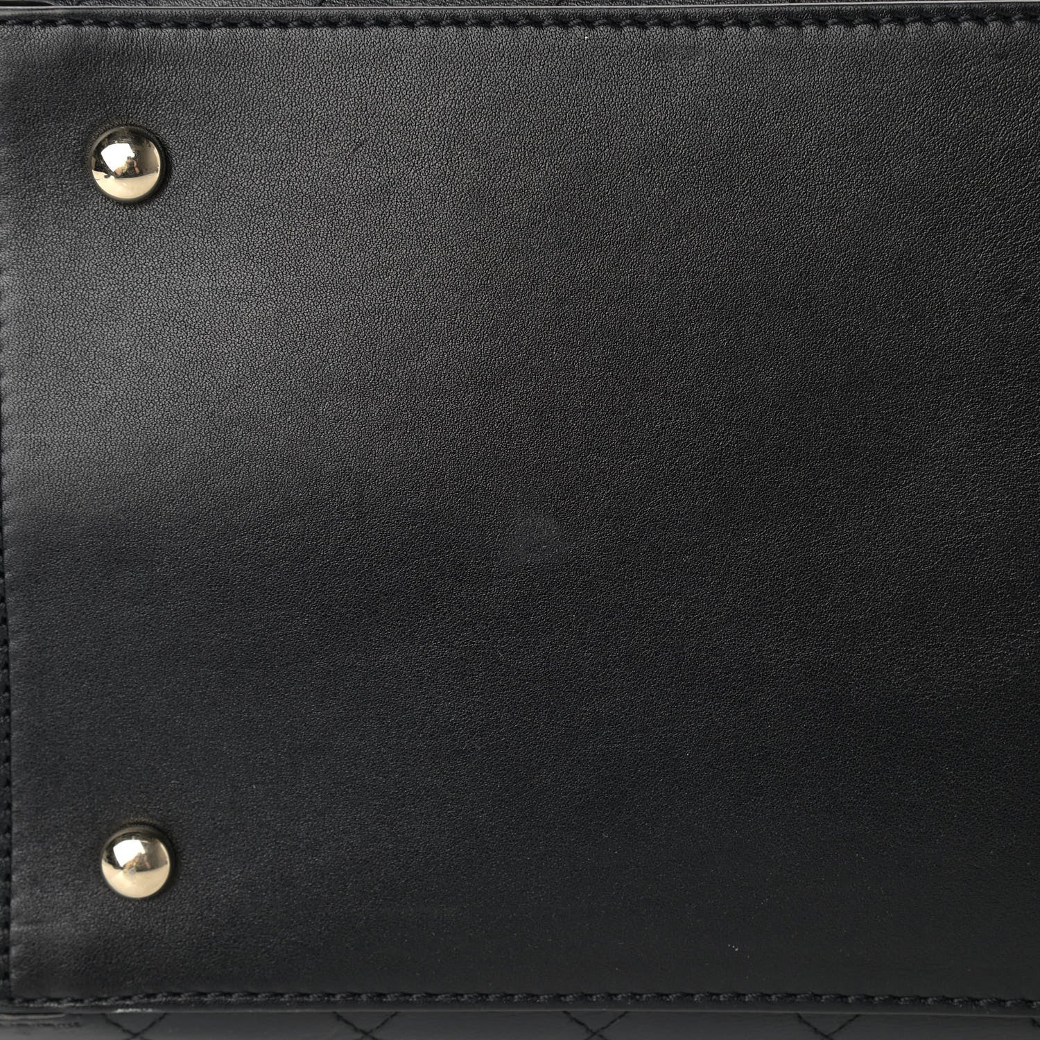Chanel Calfskin Stitched Shopping Tote Black 10 of 18