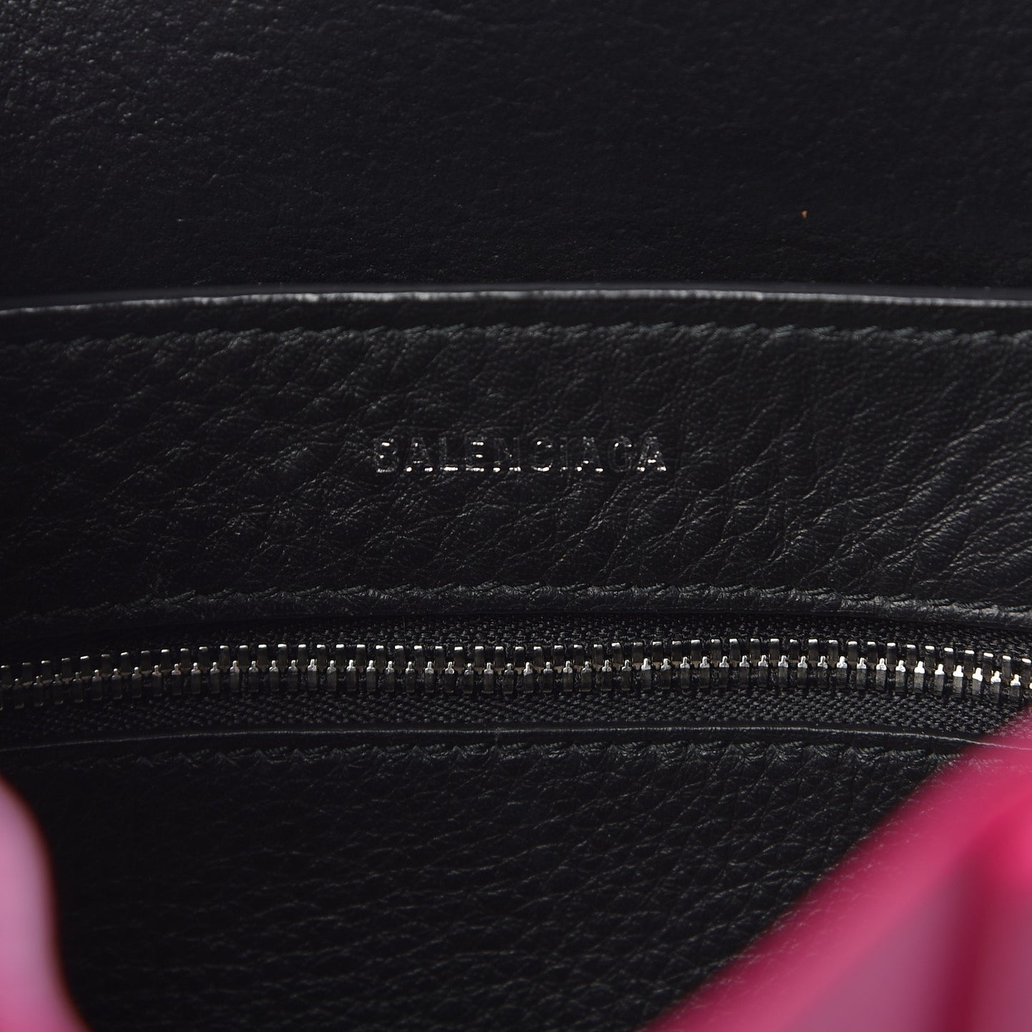 Calfskin XXS Everyday Tote Rose Magenta Black