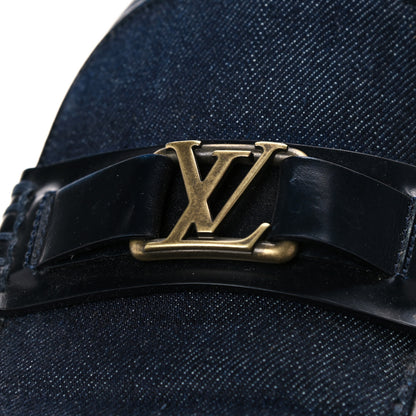 Louis Vuitton Denim Mens Hockenheim Moccasin Loafers 8.5 Marine 14 of 21