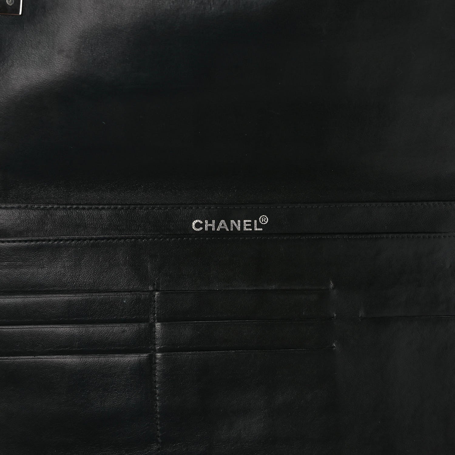 Chanel Patent Chocolate Bar Clutch Black 6 of 6