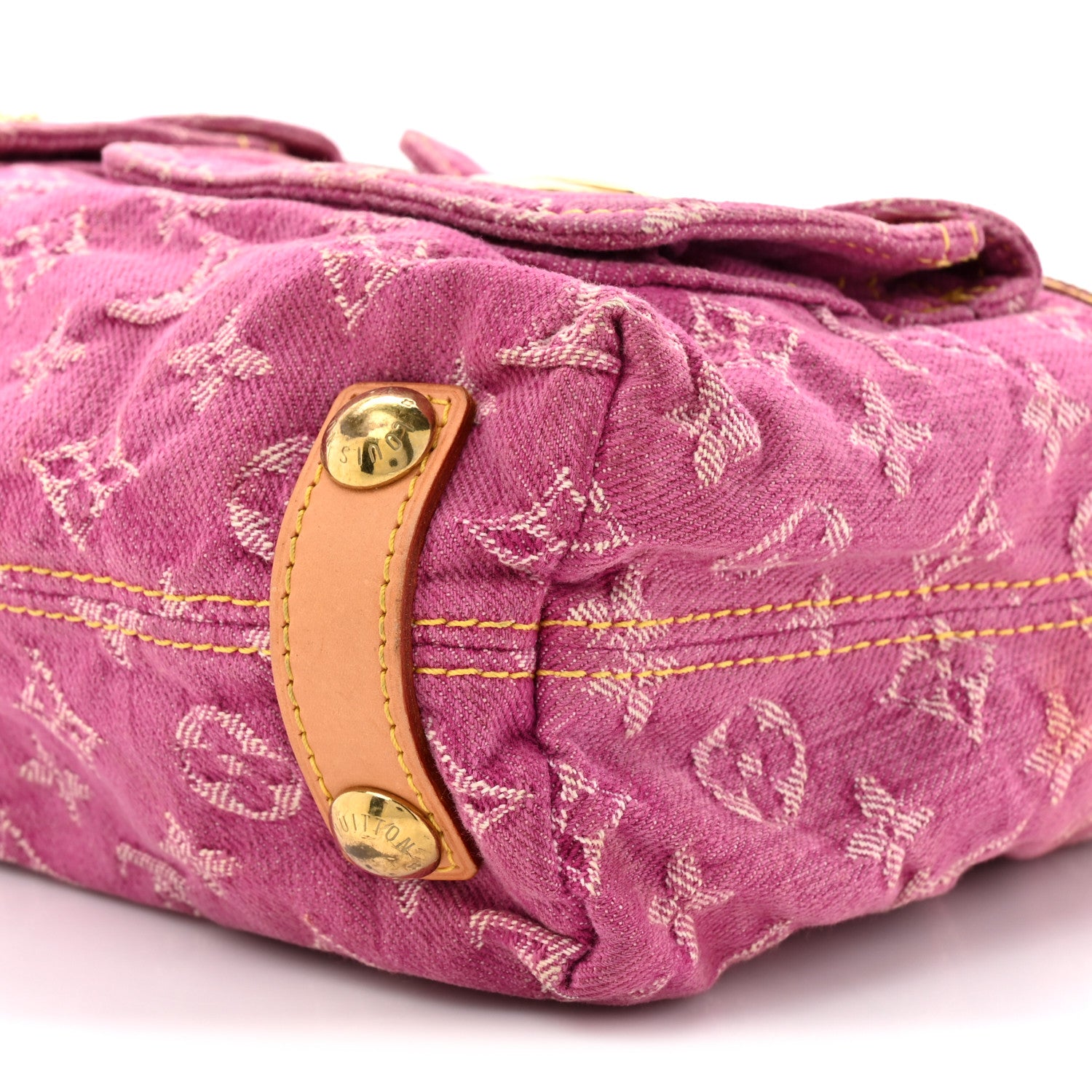 Louis Vuitton Denim Baggy PM Fuchsia 8 of 13