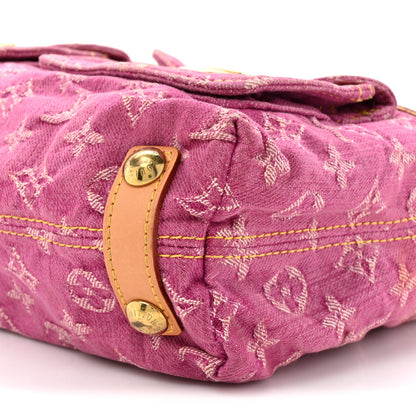 Louis Vuitton Denim Baggy PM Fuchsia 8 of 13
