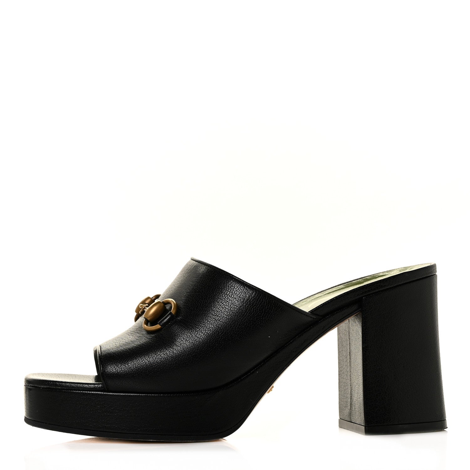 Gucci Granada Kid Houdan Platform Slide Sandals 39.5 Black 1 of 8