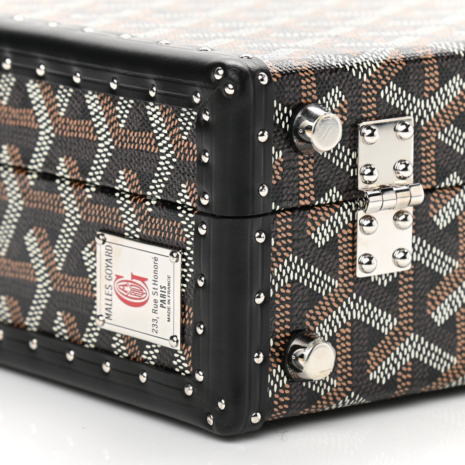 Goyard Goyardine Grand Hotel Trunk Bag Black 9 of 11