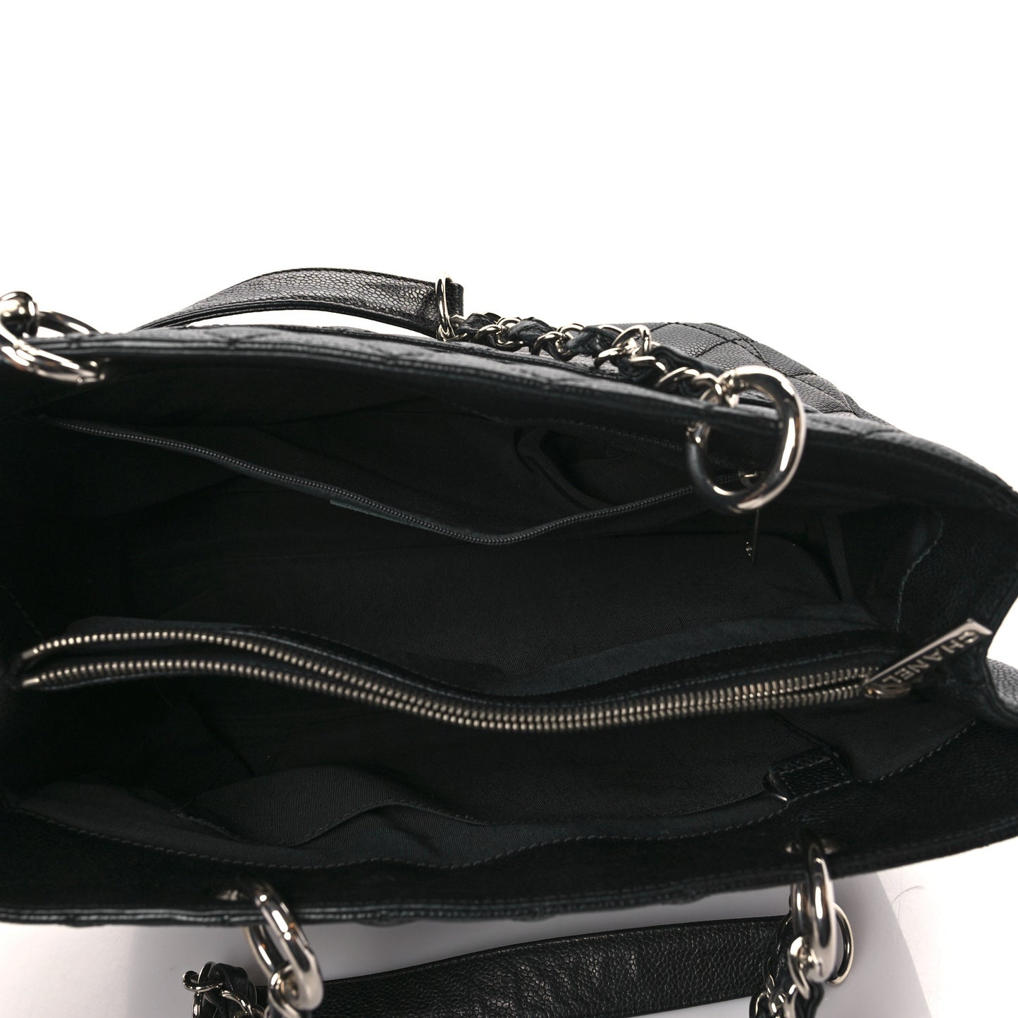 Caviar Quilted Grand Shopping Tote GST Black