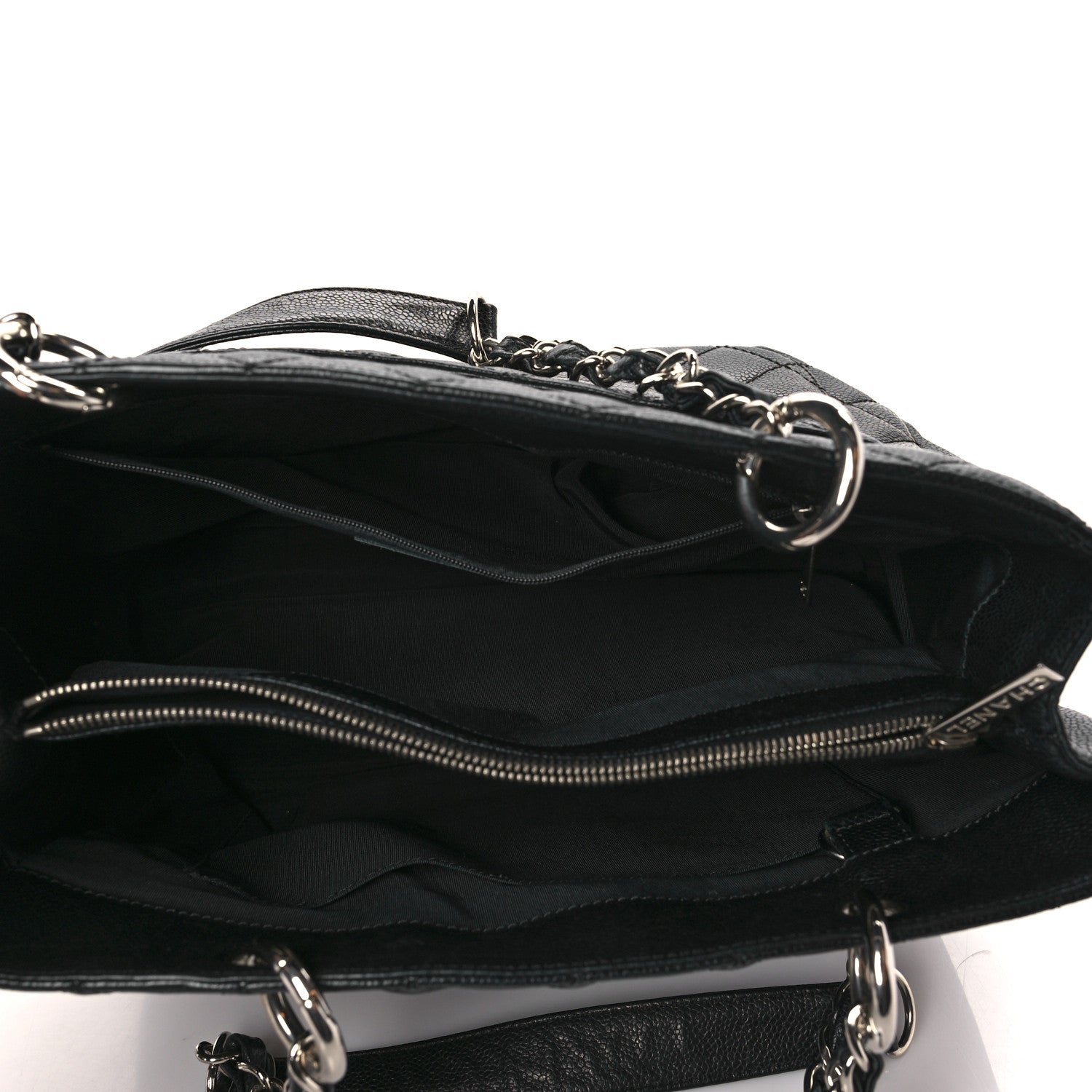 Chanel Caviar Quilted Grand Shopping Tote GST Black 5 of 10
