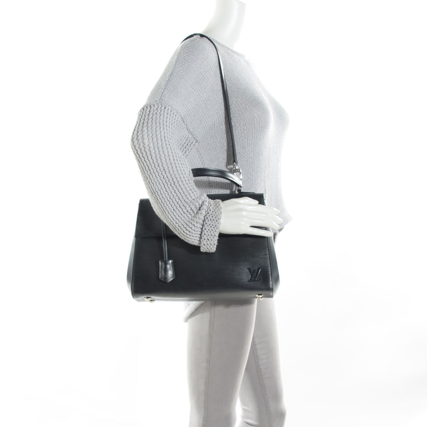 Louis Vuitton Epi Cluny MM Anthracite Nacre 2 of 7